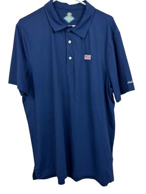 Chubbies Out Of The Blue Performance Flag Polo Shirt 2.0 XL